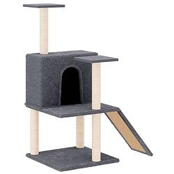 Foto van The living store kattenmeubel - alles-in-één - 78 x 47 x 109 cm - pluche en sisal