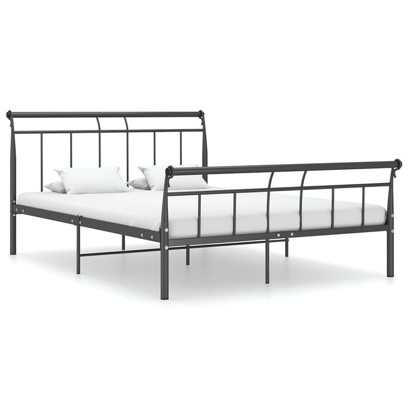 Foto van Vidaxl bedframe metaal zwart 140x200 cm