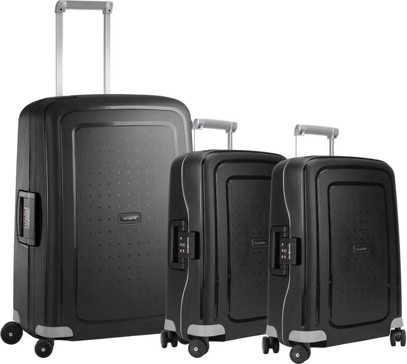 Foto van Samsonite s'cure spinner 55+55+69cm black kofferset