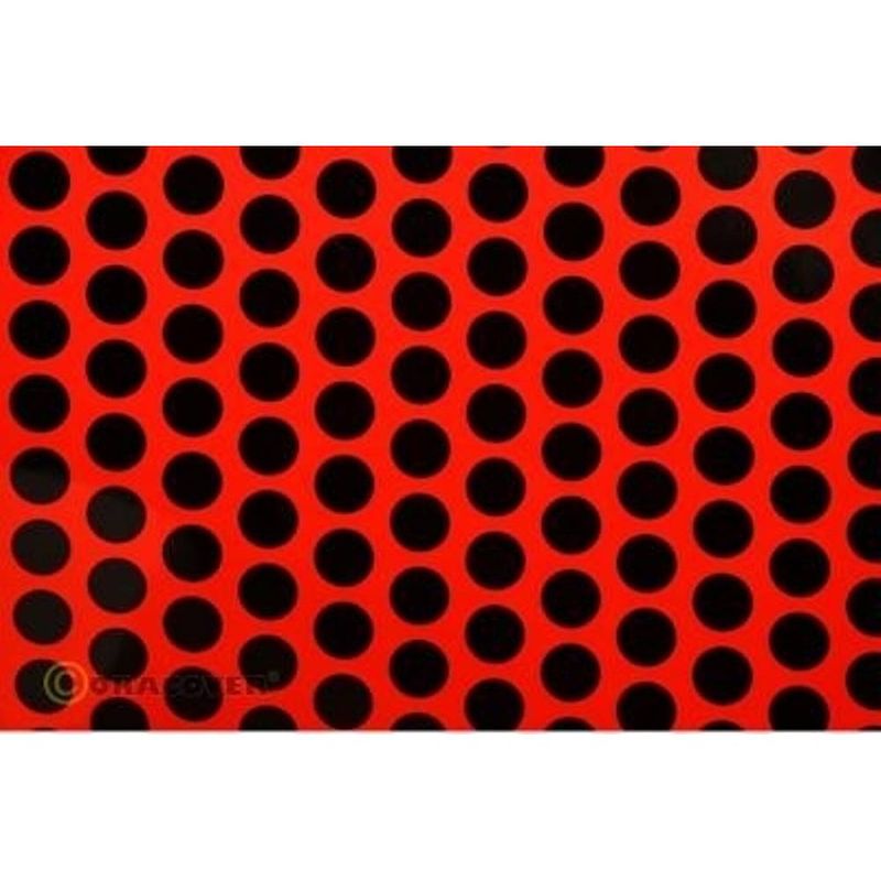 Foto van Oracover 93-021-071-010 plotterfolie easyplot fun 1 (l x b) 10 m x 30 cm rood, zwart