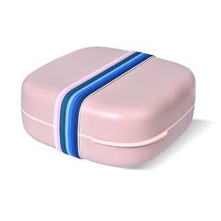 Foto van Hip - obp bento box met elastiek 1,3 liter - gerecycled kunststof - roze
