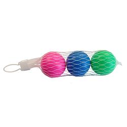 Foto van Set van 6x stuks gekleurde beachball ballen 5 cm - beachballsets