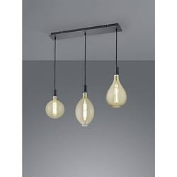 Foto van Industriële hanglamp ginster - metaal - zwart