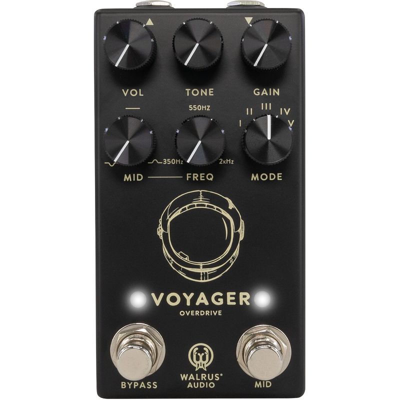 Foto van Walrus audio voyager mkii black preamp / overdrive effectpedaal