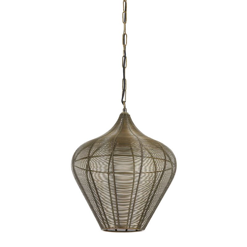 Foto van Light & living - hanglamp alvaro - 36x36x40 - brons