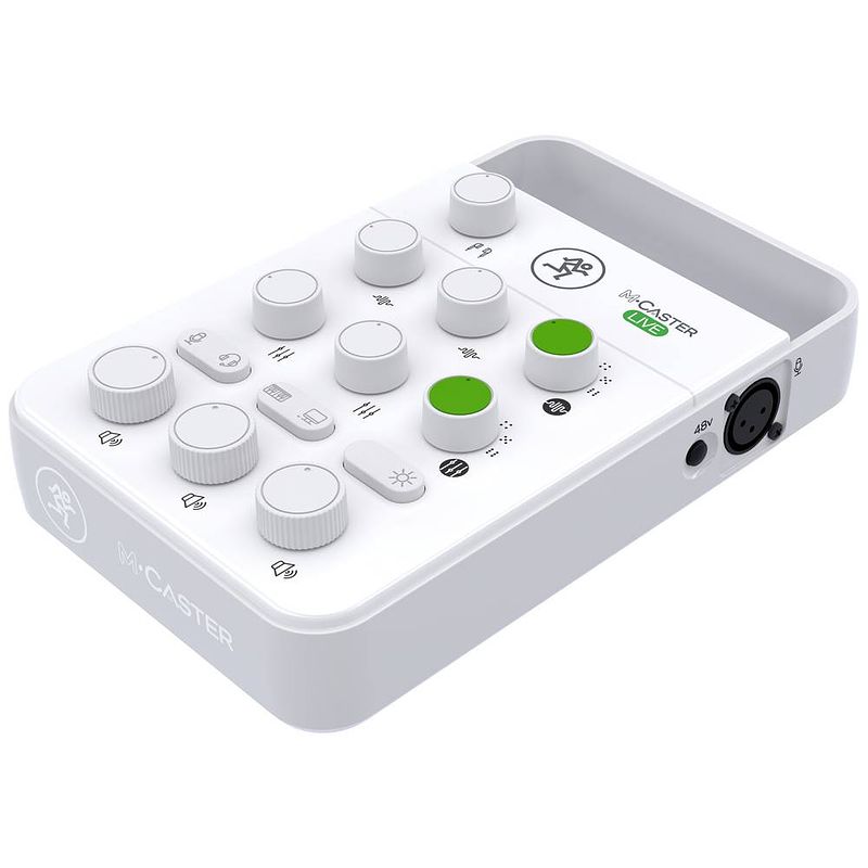 Foto van Mackie m-caster live (white) 2x powermixer usb-aansluiting