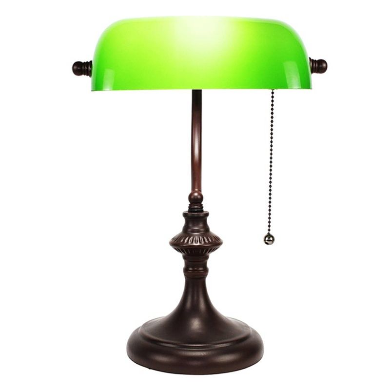 Foto van Clayre & eef groene bureaulamp groen 26*16*38 cm e27/max 1*40w 5ll-5684