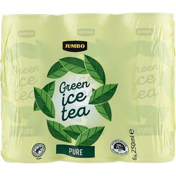 Foto van Jumbo green ice tea pure 6 x 250ml