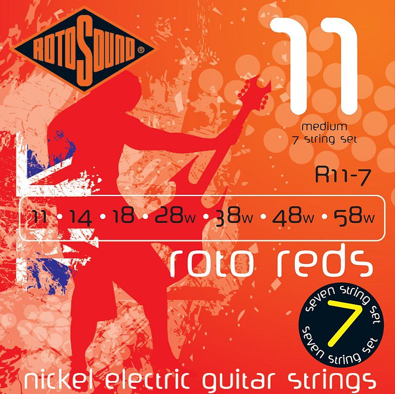 Foto van Rotosound r11-7 snarenset voor 7-snarige elektrische gitaar
