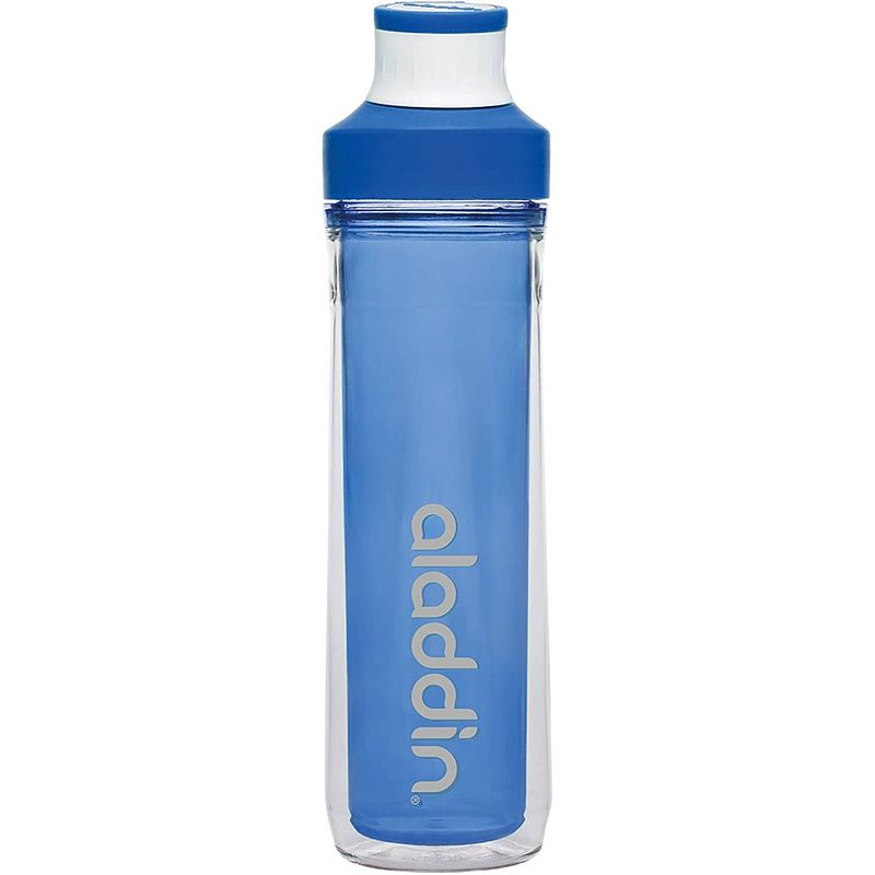 Foto van Aladdin waterfles active hydration dubbelwandig 500 ml blauw