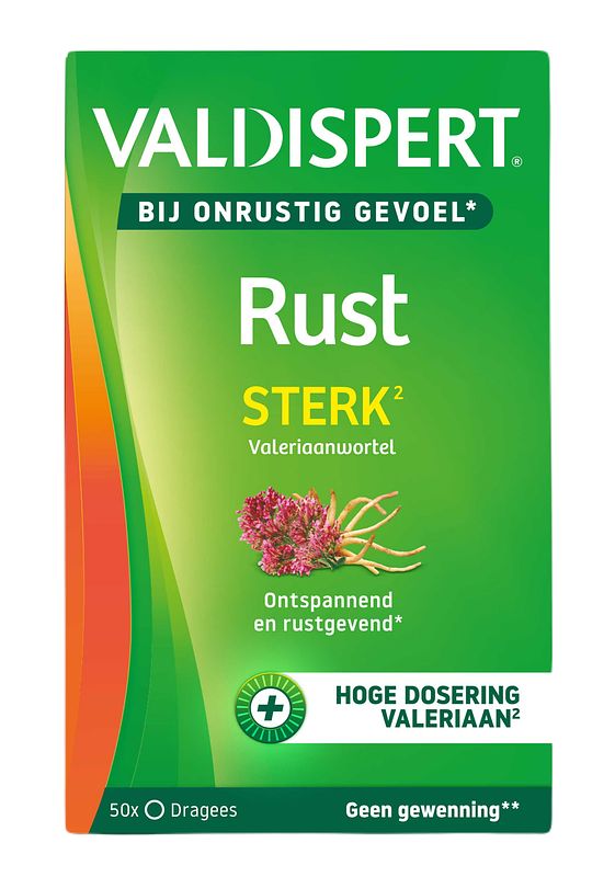 Foto van Valdispert rust extra sterk dragees, 50 stuks bij jumbo