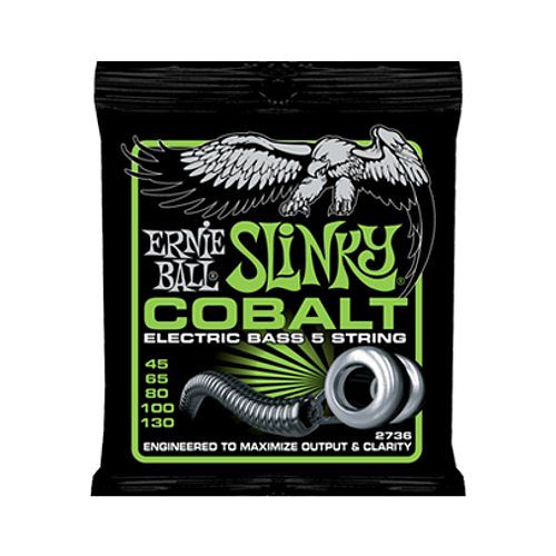 Foto van Ernie ball 2736 cobalt 5-string regular slinky elektr. bassnaren