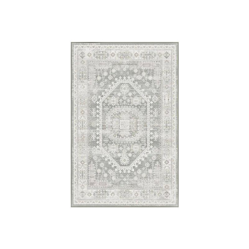 Foto van Vloerkleed vintage 160x220cm wit grijs perzisch oosters tapijt