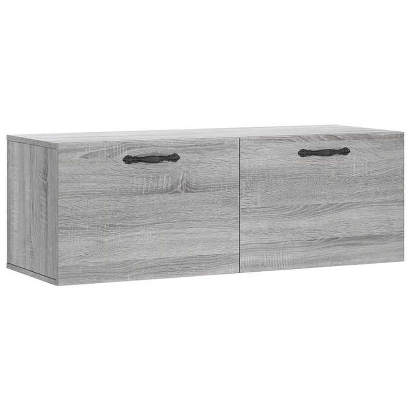 Foto van Vidaxl wandkast 100x36,5x35 cm bewerkt hout grijs sonoma eikenkleurig