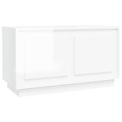 Foto van The living store tv-meubel - tv-meubel - 80x35x45 cm - hoogglans wit