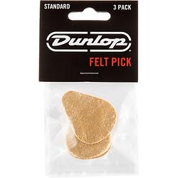 Foto van Dunlop 8012p felt pick standard 3,2 mm plectrumset (3 stuks)