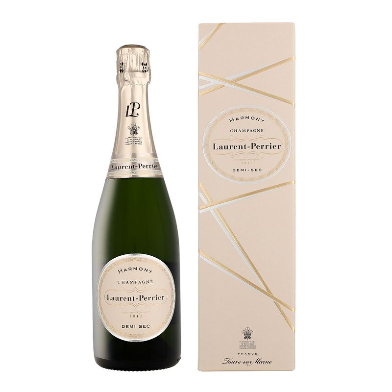 Foto van Laurent perrier demi sec harmony 0.75 liter wijn + giftbox