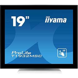 Foto van Iiyama prolite t1932msc-w5ag touchscreen monitor energielabel: e (a - g) 48.3 cm (19 inch) 1280 x 1024 pixel 5:4 14 ms vga, hdmi, displayport ips led