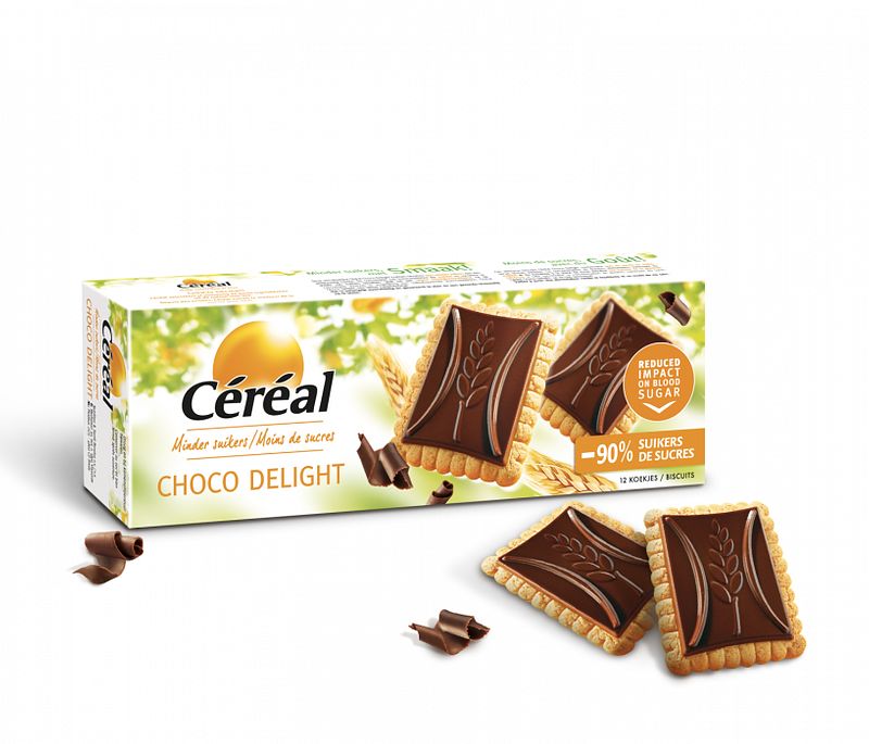 Foto van Cereal minder suikers choco delight puur 12 koekjes 126g bij jumbo