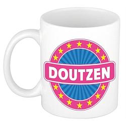 Foto van Doutzen naam koffie mok / beker 300 ml - namen mokken