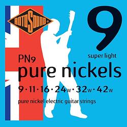 Foto van Rotosound pn9 pure nickels set elektrische gitaarsnaren 009-042