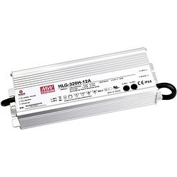 Foto van Mean well hlg-320h-12a led-driver, led-transformator constante spanning, constante stroomsterkte 264 w 22 a 12 v/dc pfc-schakeling, overbelastingsbescherming,