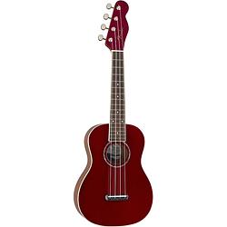 Foto van Fender california coast zuma concert ukelele candy apple red