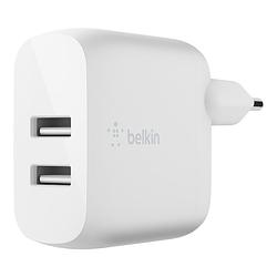 Foto van Belkin dual usb-a charger - 24w oplader wit