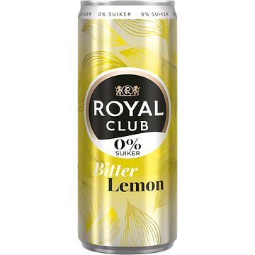 Foto van Royal club zero sugar bitter lemon blik 250ml bij jumbo