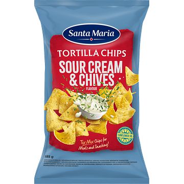 Foto van Santa maria tortilla chips sour cream & chives 185g bij jumbo