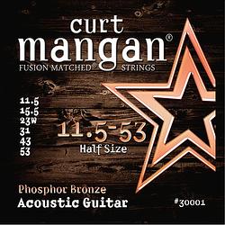 Foto van Curt mangan phosphor bronze 11.5-53 snarenset voor staalsnarige akoestische gitaar