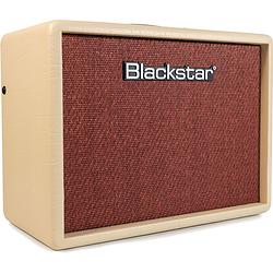 Foto van Blackstar debut 15e 15w 2x3" vintage stereo combo gitaarversterker met delay en isf