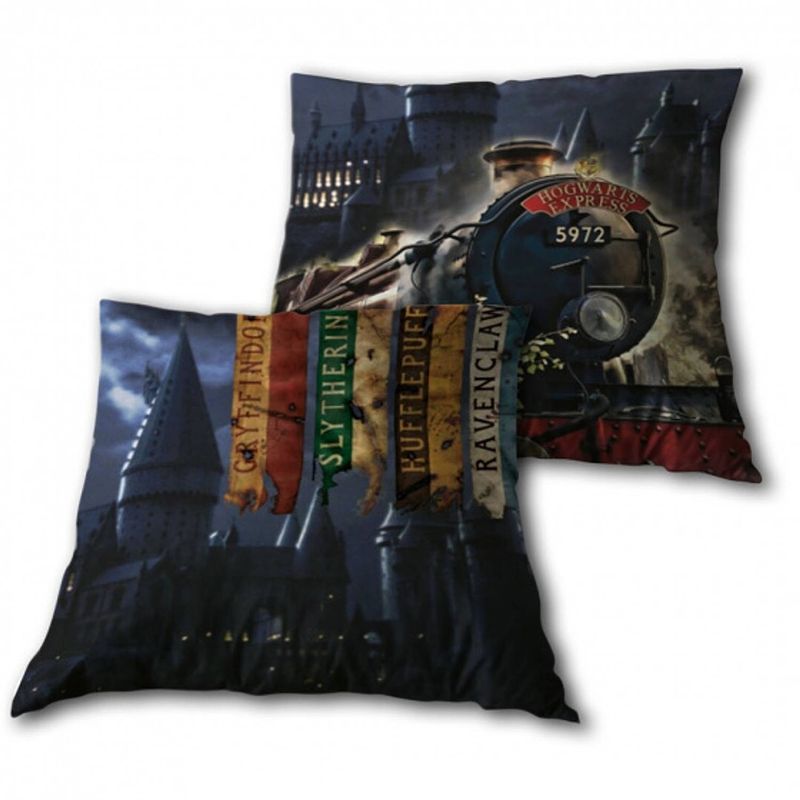 Foto van Harry potter kussen hogwarts - 35 x 35 cm - polyester