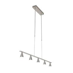 Foto van Steinhauer hanglamp vortex 5 lichts l 120 cm mat chroom