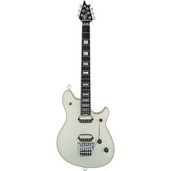 Foto van Evh teambuilt custom wolfgang usa edward van halen signature eb ivory elektrische gitaar met koffer