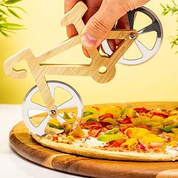 Foto van Houten fiets pizzasnijder