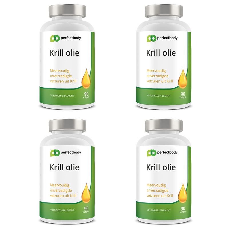 Foto van Perfectbody krill olie capsules 4-pack - 360 softgels