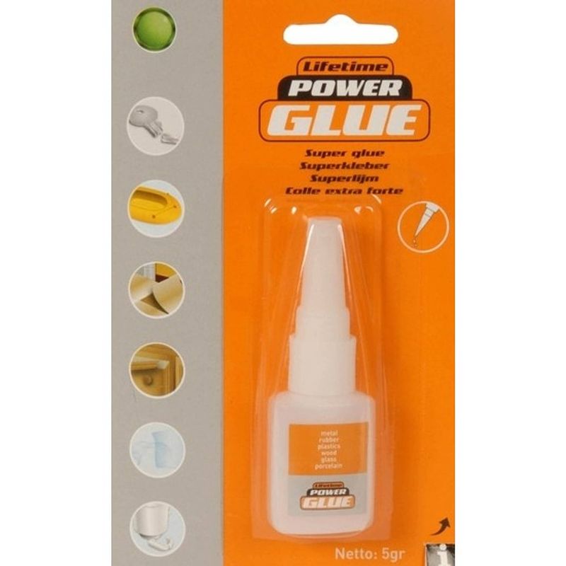 Foto van Power glue alles lijm tube 5 gram - secondelijm