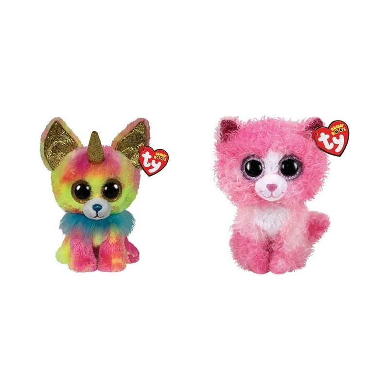 Foto van Ty - knuffel - beanie boo's - yips chihuahua & reagan cat