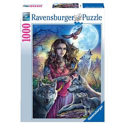 Foto van Ravensburger puzzel beschermvrouw van de wolven - 1000 stukjes
