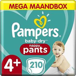 Foto van Pampers baby-dry pants luiers - maat 4+ - 35 stuks (9-15kg) x6