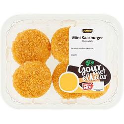 Foto van 4+2 gratis | jumbo mini kaasburger vegetarisch 150g aanbieding bij jumbo