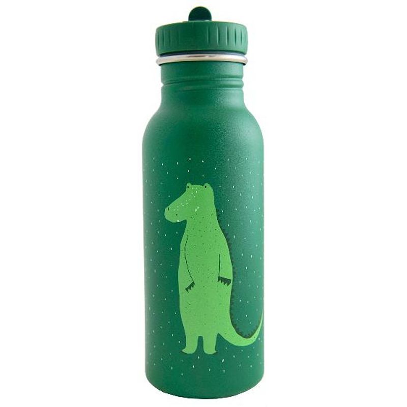 Foto van Trixie drinkbeker mr. crocodile junior 500 ml rvs groen