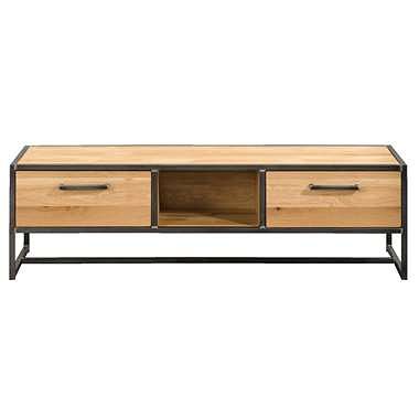 Foto van Tv-dressoir jace - naturel/grijs - 40x140x45 cm - leen bakker