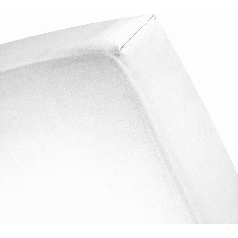 Foto van Damai nightkiss hoeslaken dubbel jersey stretch 35cm hoge hoek - white 200x220cm