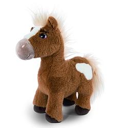 Foto van Nici mystery hearts pony/paard lorenzo pluche knuffel - bruin - 35 cm - knuffeldier