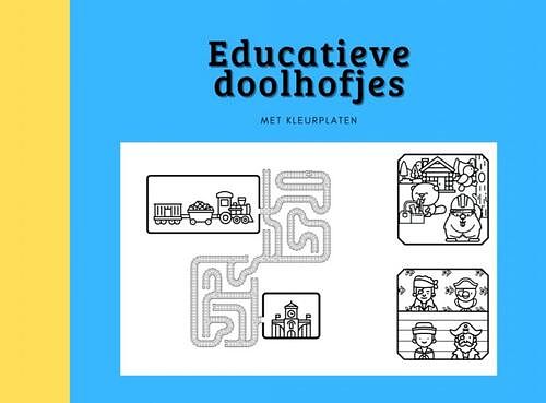 Foto van Educatieve doolhofjes voor kinderen - mieke stevens - paperback (9789464488203)