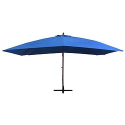 Foto van The living store hangparasol serre - 400x300x285 cm - blauw