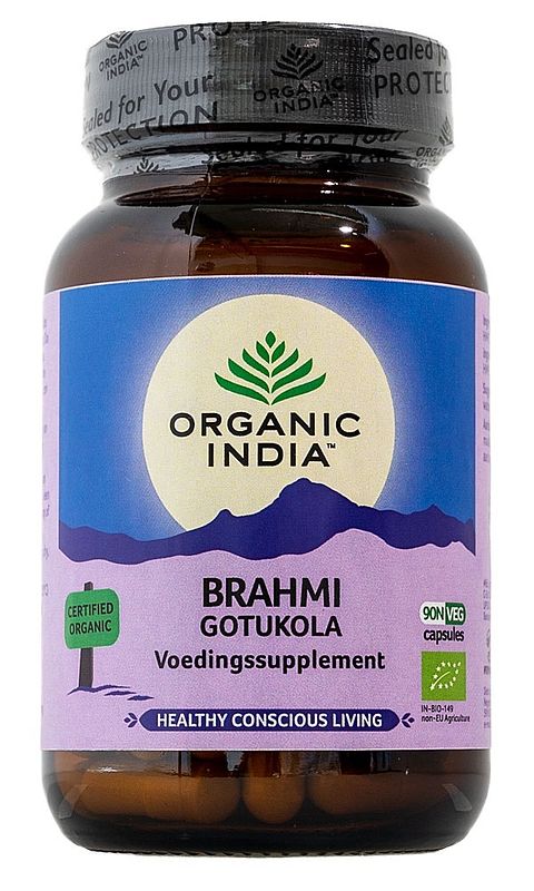 Foto van Organic india brahmi gotukola capsules
