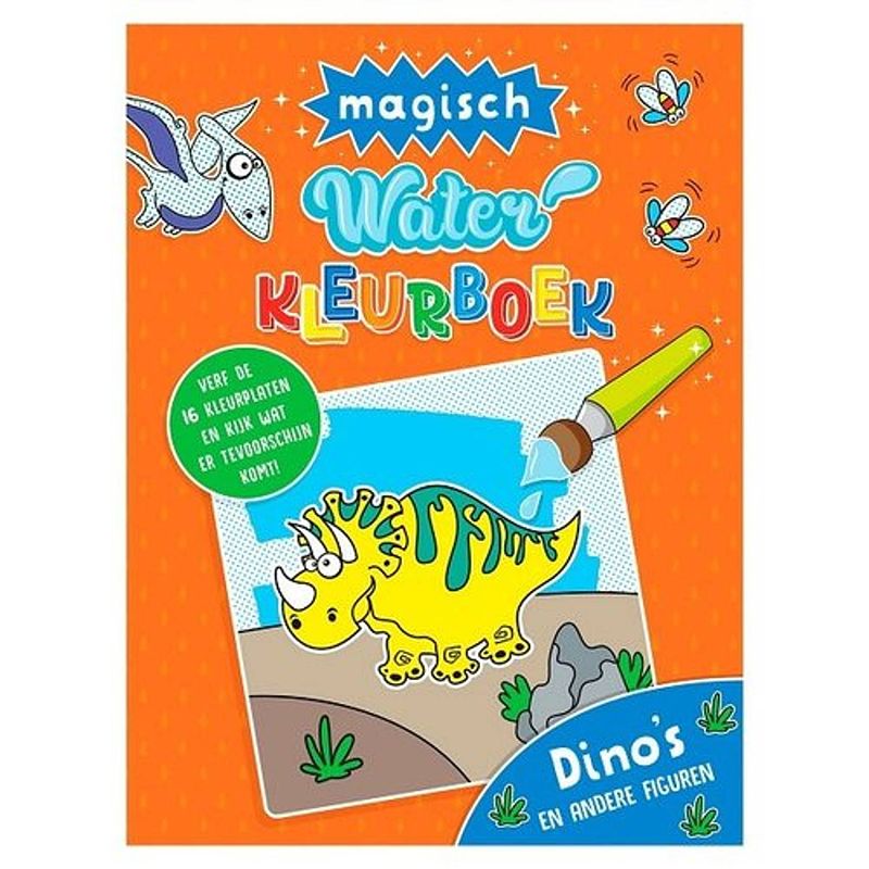 Foto van Rebo productions waterkleurboek dino's junior